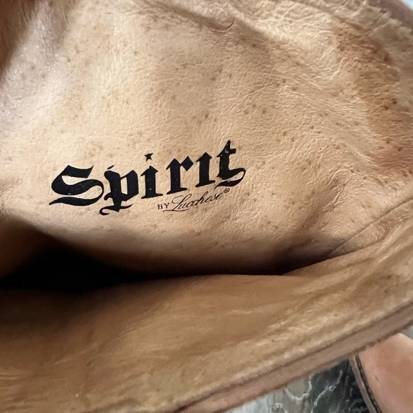Spirit by Lucchese Tan Western Riding Leather Boots - Picture 11 of 16